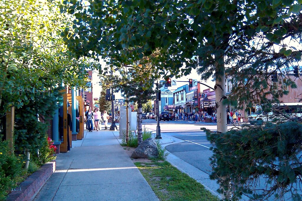Breckenridge_Main_Street - Colorado Frontiers Historic Main Street storefronts, Breckenridge, Colorado