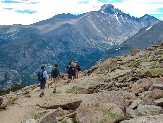 Hiking trail, Rocky Mountain National Park, Colorado