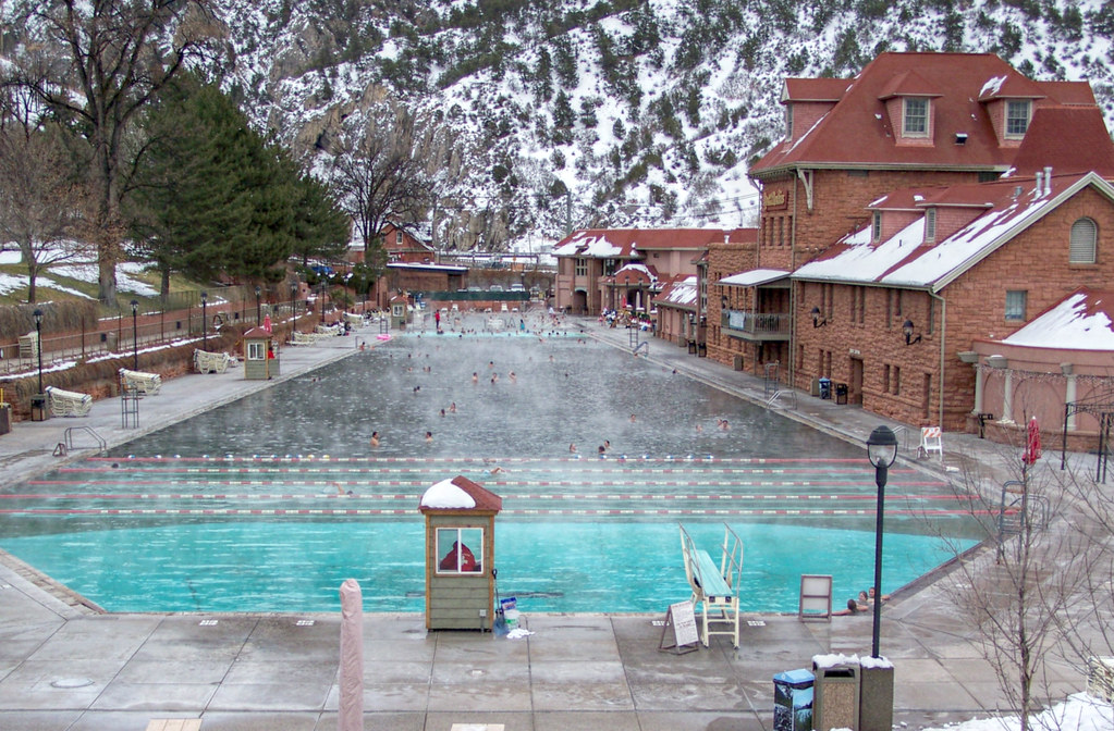 Glenwood Hot Springs Pool and Glenwood Canyon, Glenwood Springs, Colorado