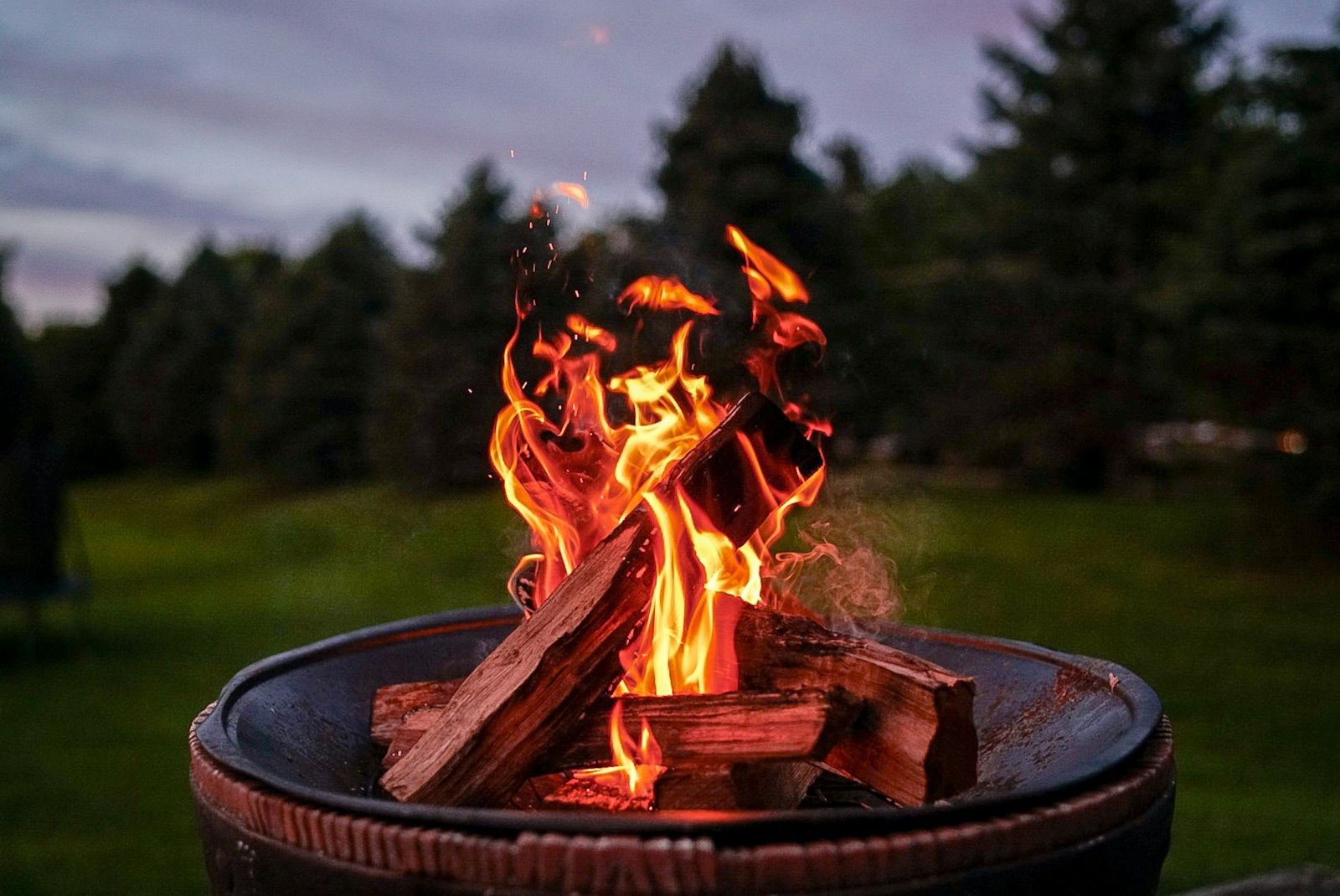 Photo by RD Smith - Colorado Frontiers Camping with a portable fire pit in the Colorado mountains